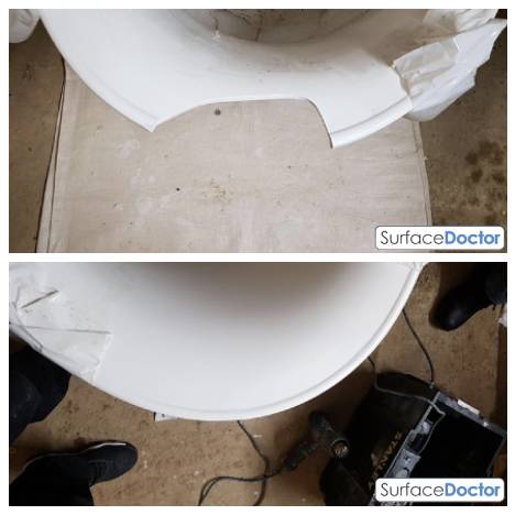 Bath Resurfacing in Barking: Before Image