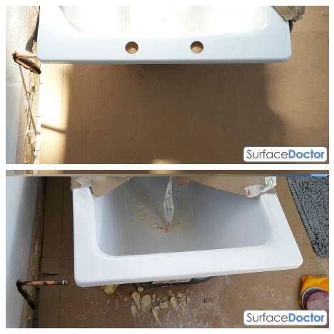 Bath Repair in Barking: Before Image