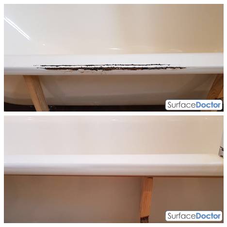Bath Repair in Barking: Before Image